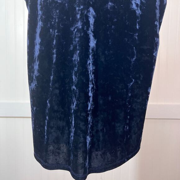A. Byer Blue Tank Choker Crushed Velvet Whimsigoth Y2K Babydoll Fairy Witchy M - Picture 6 of 10